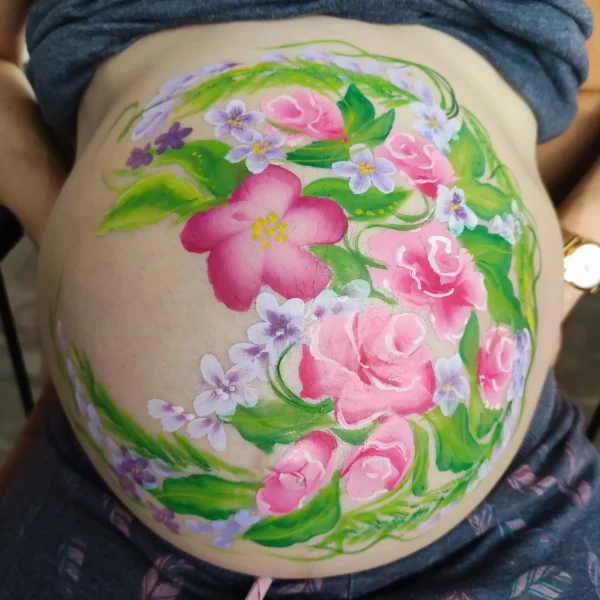 Bellypaint: rozenboeket